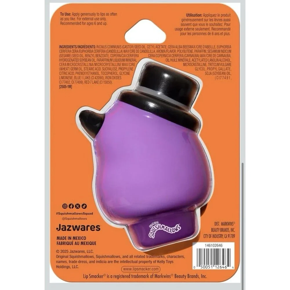 Lip Smacker Halloween Squishmallows Balm Earworm Grape